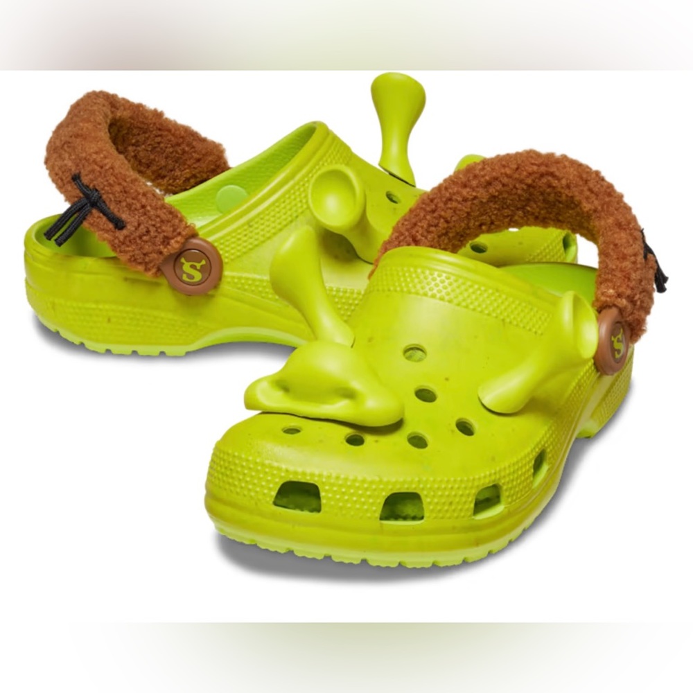 DreamWorks Shrek Crocs Classic Clog Men's Size 11 Ogre Green
